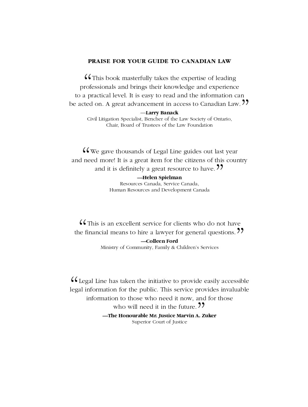 Landing Page - FREE Legal Information | Legal Line