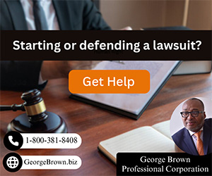 George Brown Professional Corporation Small Claims – bottom & top